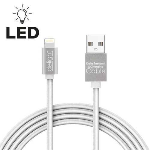 Delight kábel - iphone lightning töltőkábel, 1m, fehér