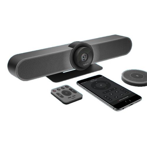 Logitech webkamera - meetup (3840x2160 képpont, 120°-os látótér, mikrofon, 4k ultra hd, fekete)