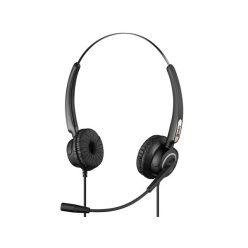   Sandberg fejhallgató - usb office headset pro stereo (usb; mikrofon; hangerő szabályzó; 2,1m kábel; fekete)