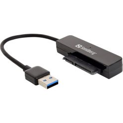   Sandberg kábel átalakító - usb3.0 to sata link (fekete; usb bemenet - sata 2,5" kimenet; max.5 gbit/sec)