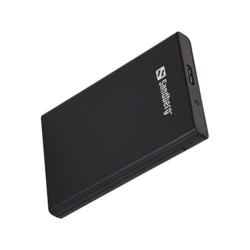 Sandberg külső hdd ház - usb 3.0 to sata box 2.5" (fekete; 2,5" sata hdd max 9,5mm;  5gbit/s)