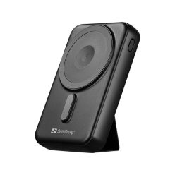   Sandberg akkubank - mag wireless powerbank 10000 (qi támogatás, magsafe, usb-c+usb-a)
