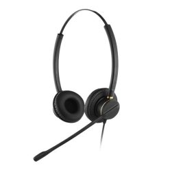  Addasound call center fejhallgató qd - crystal 2872 (qd csatlakozó, noice cancelling mikrofon, fekete)