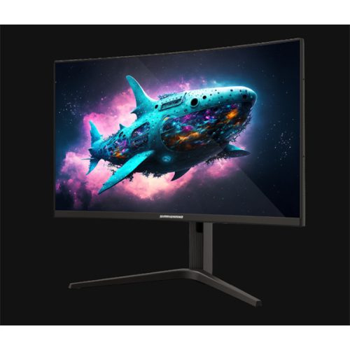 Shark gaming monitor 27" - sg27-fhd240c (va, fhd, 240hz, 300cd/m2, 1ms, 2xhdmi, 2xdp, ívelt)