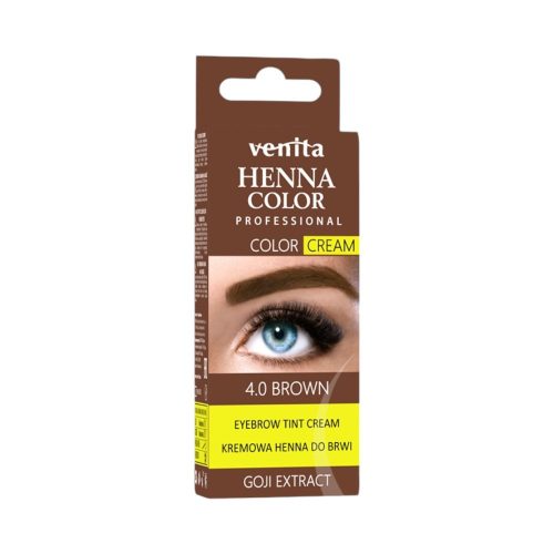 Henna color permanent eyelash and eyebrow cream with goji berry 15g