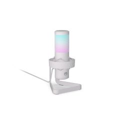   Endorfy mikrofon - axis streaming onyx (usb-a, 3,5 mm output, argb, fehér)