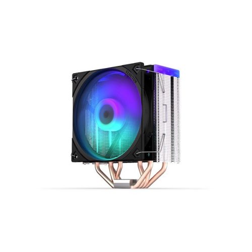 Endorfy cpu cooler - fera 5 argb (12 cm, 4 pin, 4x heatpipe, pwm, tdp 220w, black)