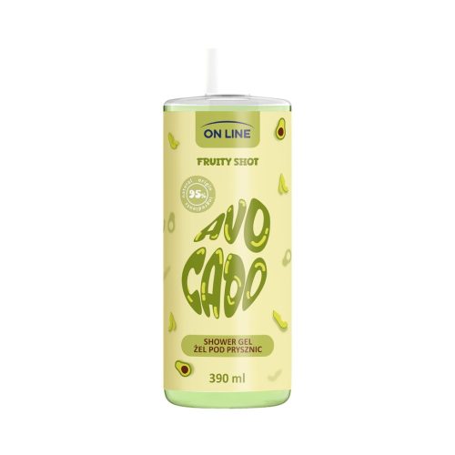 On line shower gel fruity shot avocado 390 ml