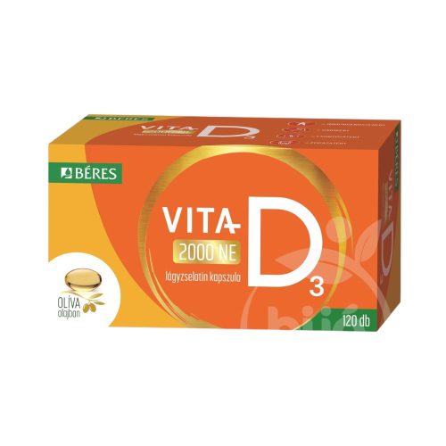Béres vita-d3 2000ne lágyzselatin kapszula 120 db
