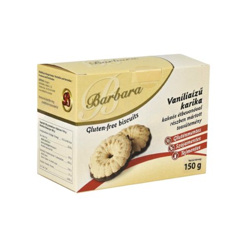 Gluténmentes barbara vaníliás karika 150g