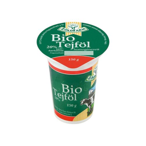 Greenfarm organic sour cream 150g