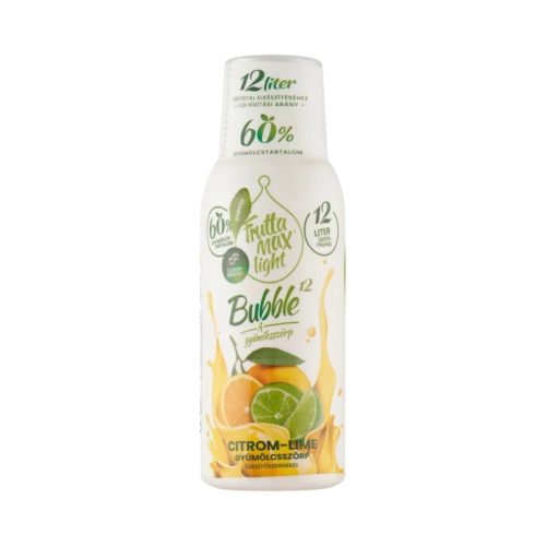 Fruttamax bubble 12 citrom-lime light 500 ml