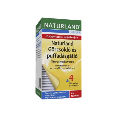 Naturland tea görcsoldó és puffadásgátló filteres 25db