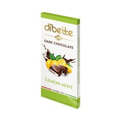   Dibette citrom-menta ízű krémmel töltött étcsokoládé fruktózzal 80g