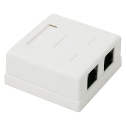   Vez fali aljzat - 05385 (cat5e, utp, 2xrj45, árnyékolatlan, fehér)