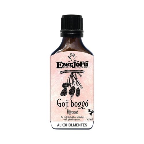 Thyme goji berry extract 50ml with non-alcoholic vegetable glycerine