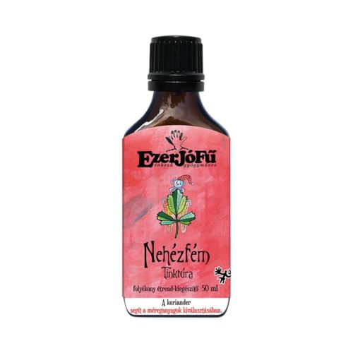 Ezerjófű nehézfém tinktúra 50 ml folyékony étrend-kiegészítő