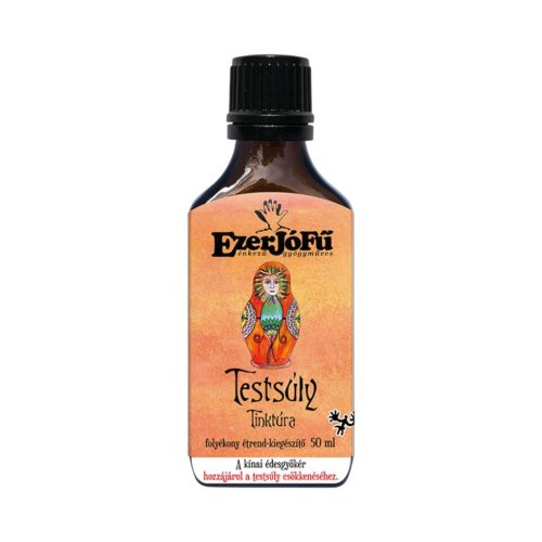 Ezerjófű testsúly tinktúra 50 ml folyékony étrend-kiegészítő