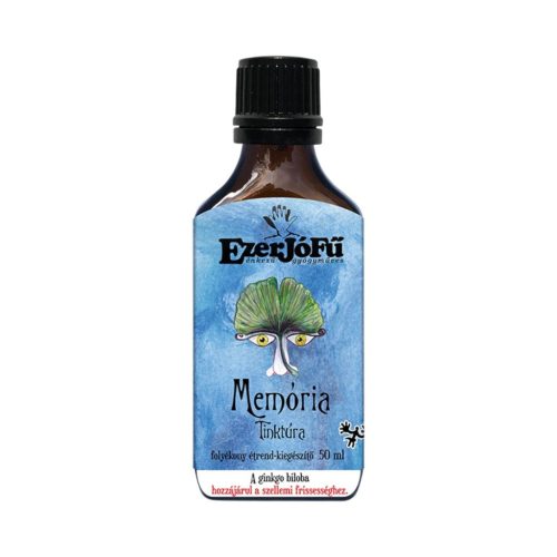 Ezerjófű memória tinktúra 50ml folyékony étrend-kiegészítő