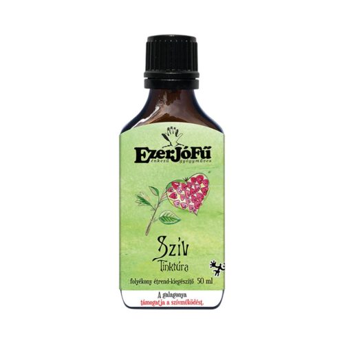 Ezerjófű tinktúra szív 50 ml folyékony étrend-kiegészítő