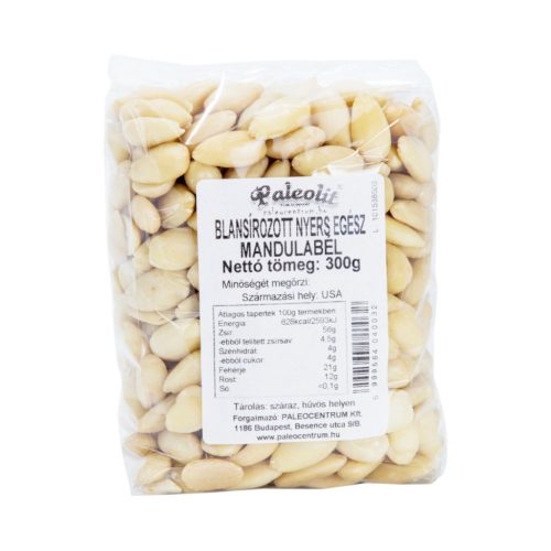 Paleolit mandulabél blansírozott 300g nyers, egész