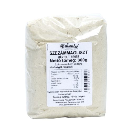 Paleolit szezámmag préselvény liszt 300g hántolt, fehér
