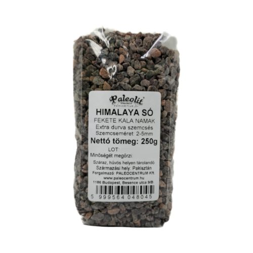 Paleolit himalaya só fekete 250g extra (2-5mm) kala namak