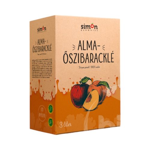 Simon gyümölcs alma-őszibaracklé 3000 ml