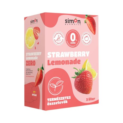 Simon gyümölcs zero lemonade strawberry 3000 ml