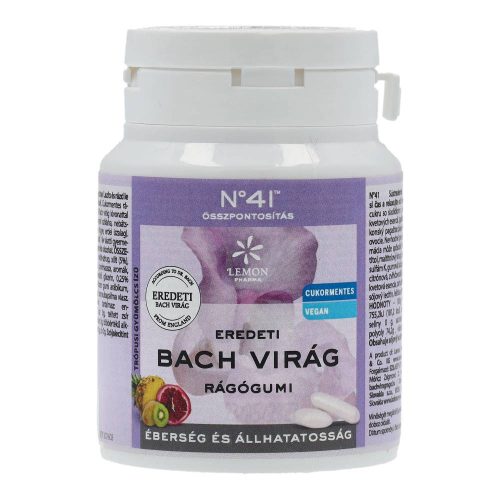 Bach virágterápiás rágógumi összpontosít 60g