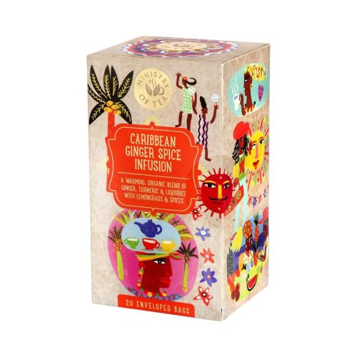 Ministry of tea organic caribbean ginger spice infusion bio tea 35g