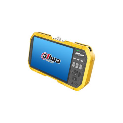 Dahua teszt monitor - pfm907-e (ip/hdcvi/cvbs; 7"kijelző, ethernet/ip teszt, ip konf, bnc be-/kimenet, onvif, poe, akk)