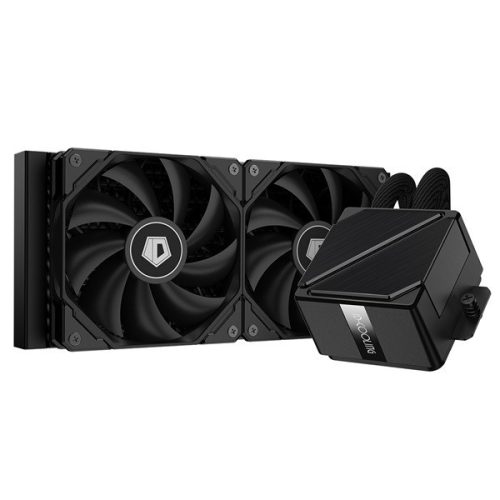 Id-cooling cpu water cooler - dashflow 240 basic black (15.2~35.2db; max. 140,16 m3/h; 2x12cm, fekete)