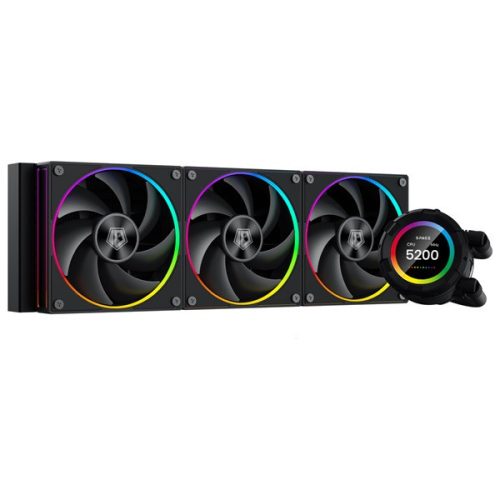 Id-cooling cpu water cooler - space sl360 (25db; max. 132,52 m3/h; 3x12cm, a-rgb led, black)