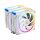 id-cooling cpu cooler - frozn a620 argb white (29,9db; max 132,52 m3/h; 4pin connector, 6 heatpipe, 2x12cm, pwm)