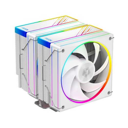 id-cooling cpu cooler - frozn a620 argb white (29,9db; max 132,52 m3/h; 4pin connector, 6 heatpipe, 2x12cm, pwm)