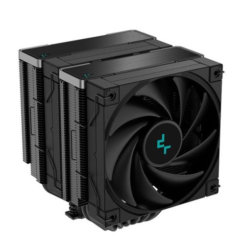 Deepcool cpu cooler - ak620 zero dark (28 pcs; max, 117,21 m3/h; 4pin connector, 6 pcs heatpipe, 2x12cm, pwm)