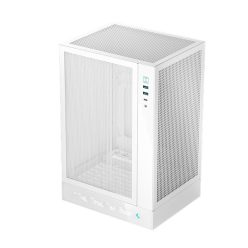   Deepcool számítógépház - ch170 digital wh (fekete, mini-itx, 2xusb3.0, type-c, fehér)