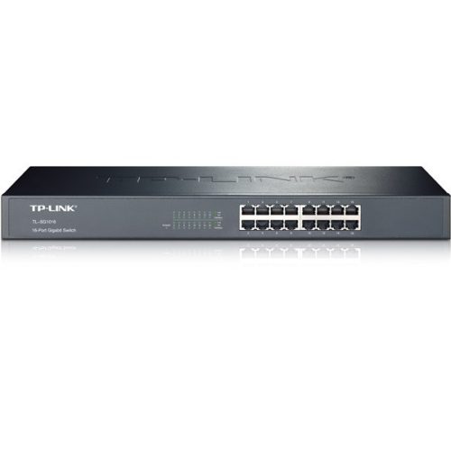 Tp-link switch  - tl-sg1016 (16 port, 1000mbps; fém ház, rackbe szerelhető)