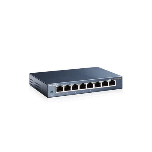 Tp-link switch  - tl-sg108 (8 port, 1000mbps; fém ház)