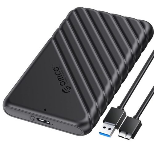 Orico külső hdd/ssd ház 2.5" - 25pw1-u3-bk/158/ (usb-a 3.0, max. 7-9,5 mm, max.: 4tb, fekete)
