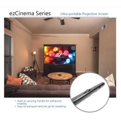   Elitescreens 60" (4:3) hordozható manuális pull up vászon f60nwv (122 x 91 cm, fekete váz)