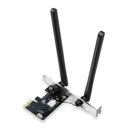 Mercusys hálózati adapter wifi axe5400 - ma86xe (pcie; 2402mbps 6ghz + 2402mbps 5ghz + 574mpbs 2,4ghz; bt5.2; wpa3)