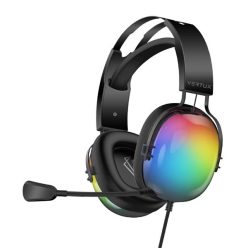   Vertux fejhallgató - sirius 7.1 (50mm driver, hangerőszabályzó, flexibilis mikrofon, usb 3.0, rgb led, fekete)