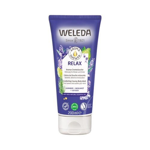 Weleda relaxing aroma cream bath with essential oils 200 ml