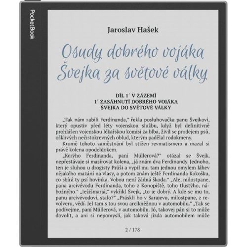 Pocketbook e-reader pb1042-m-ww inkpad  eo szürke (10,3" e-ink kaleido, auto. háttérv., 2,3ghz,64gb,4000mah,wifi, bt)