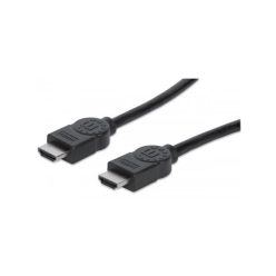   Manhattan kábel - hdmi to hdmi (ethernet hec, arc, 3d, 4k,  shielded,  2m, fekete)