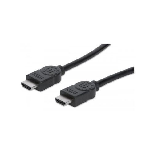 Manhattan kábel - hdmi to hdmi (ethernet hec, arc, 3d, 4k,  shielded,  3m, fekete)