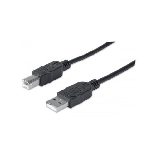 Manhattan kábel - usb nyomtató kábel (usb2.0, 180cm, fekete)