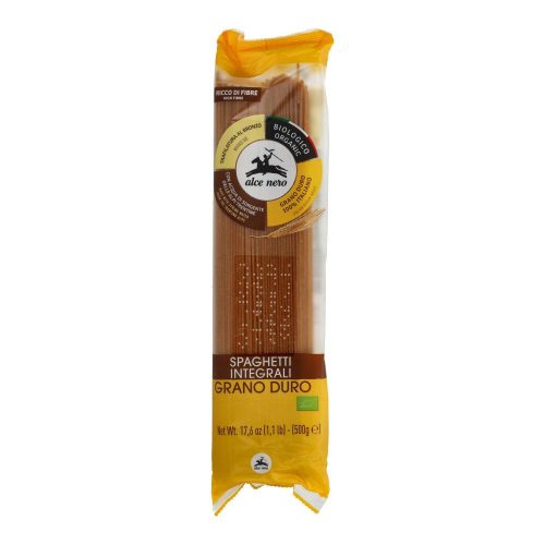 Alce nero organic wholemeal spaghetti 500g